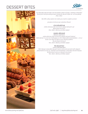 Dessert Bites - How we make things sweet!