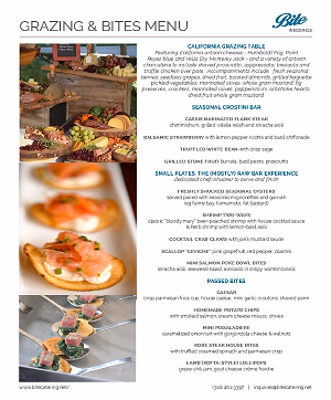 Grazing & Bites Menu