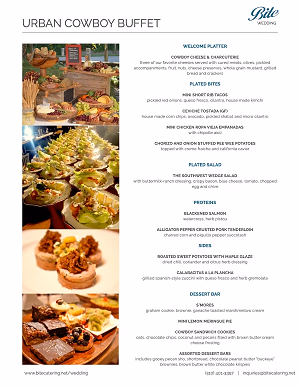 Wedding Buffet - Urban Cowboy