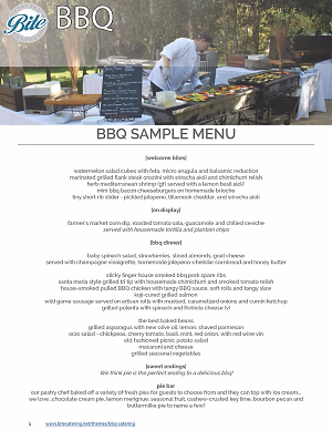 Additional Full Service BBQ Options