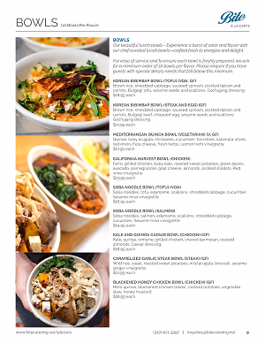 Grain Bowls and Rice Bowls