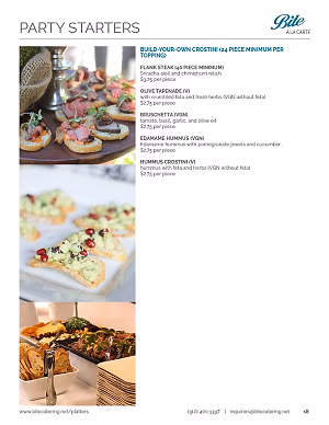 Crostini and Hearty Platters