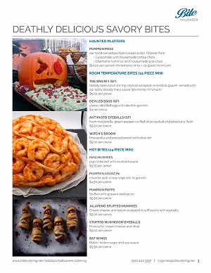 Haunted Hearty Platters and Bites