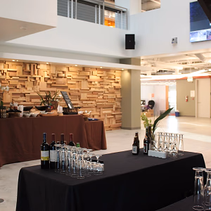 Reception setup inside office