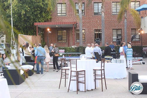 Santa Monica Company Anniversary Party Guests Entering