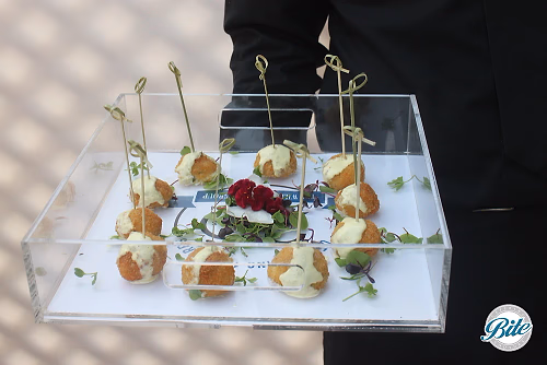 Santa Monica Company Anniversary Party Croquettes Closeup
