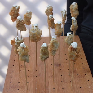 Santa Monica Company Anniversary Party Artichoke Beignets