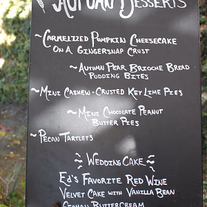 Chalkboard Menu