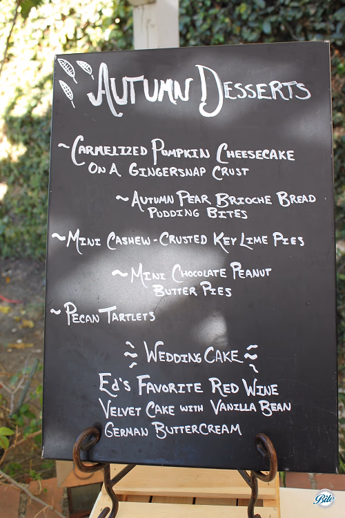Chalkboard Menu
