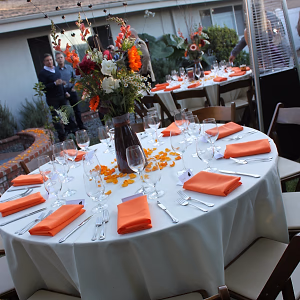 Reception Tables in the Yard