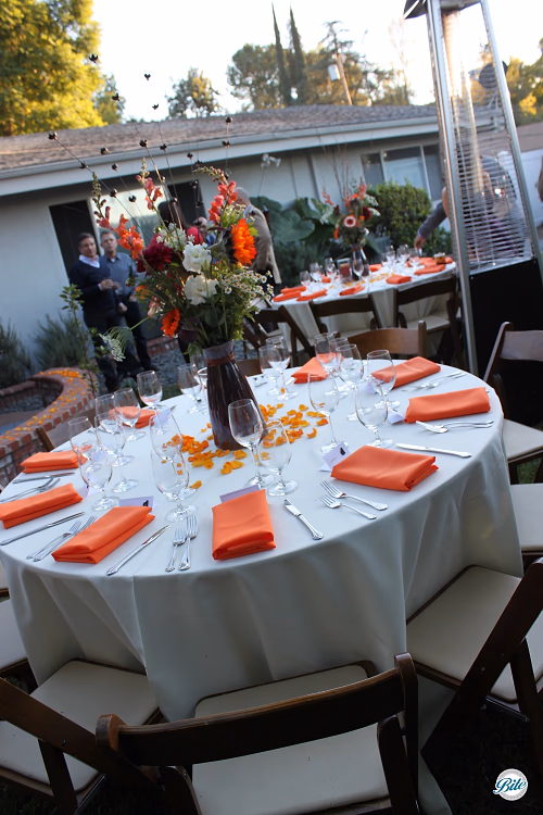 Reception Tables in the Yard