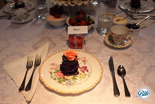 Bridal Shower Tea Party at Bite Bar Place Setting