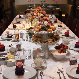 Vintage bridal shower tea party