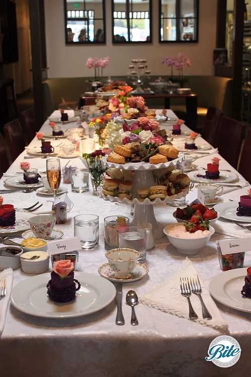Vintage bridal shower tea party 
