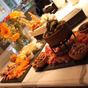 Cheese board before dinner