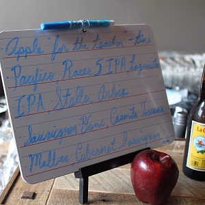 Writing standards at the bar custom menu