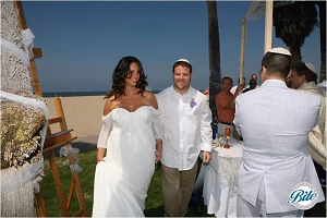 Bride and Groom @ Beach Wedding