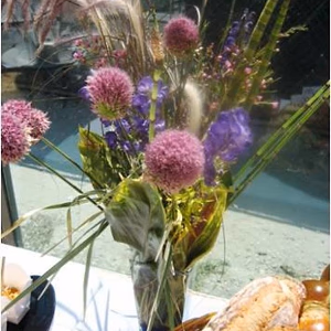 Beach themed floral display