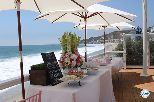 Bites Display Over Beach @ Malibu Baby Shower