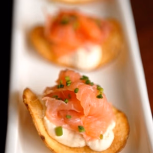 Smoked Salmon Potato Crisp
