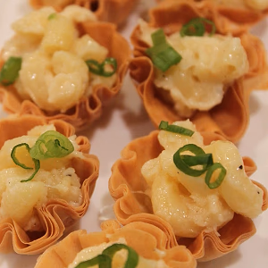 Truffle Mac'n Cheese in Phyllo Cups @ Birthday Party