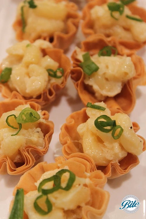 Truffle Mac'n Cheese in Phyllo Cups @ Birthday Party
