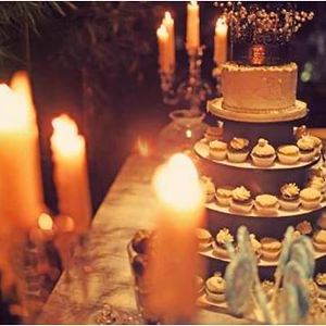 Dessert Display w/ Cake Topper @ Elaine's Wedding