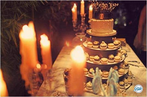 Dessert Display w/ Cake Topper @ Elaine's Wedding