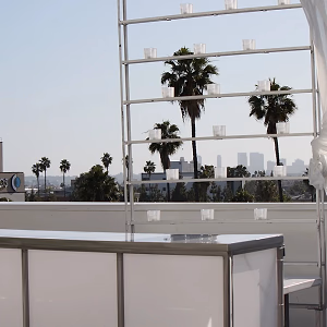 Outdoor bar with scenic views