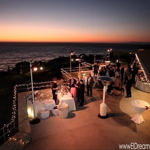 Patio Wedding at Sunset