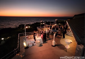 Patio Wedding at Sunset