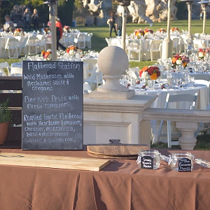 RideOn Fundraiser Buffet Setup