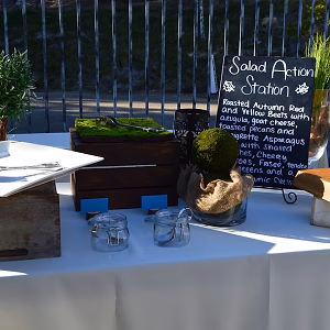 Malibu Hills Backyard Salad Station