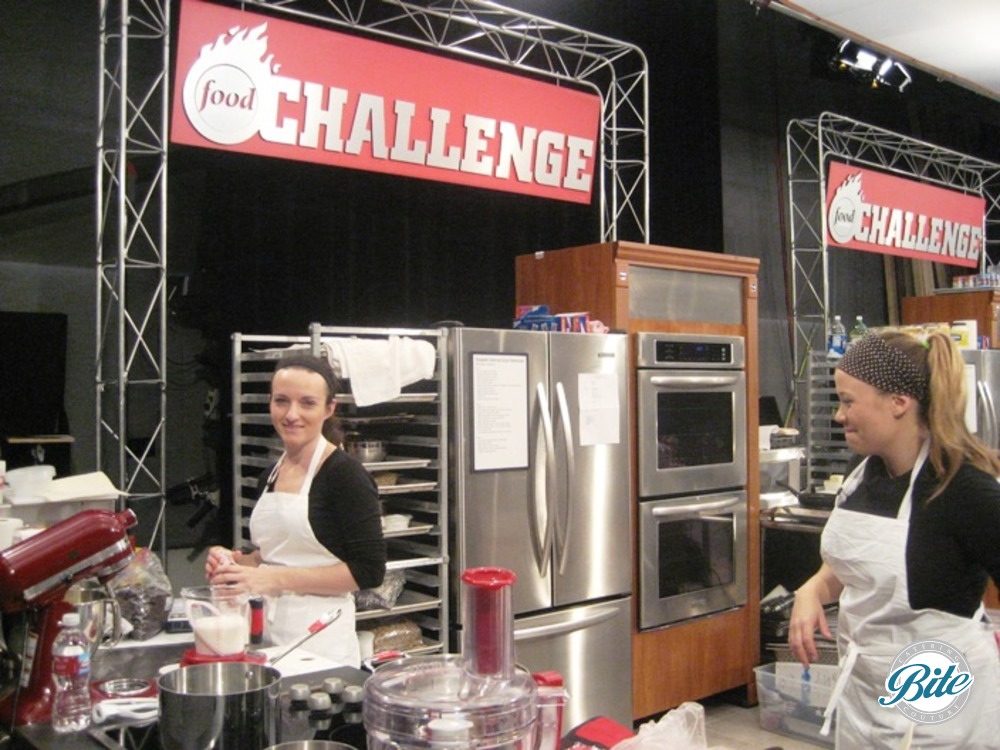 Chef Elizabeth competing on Food Network Challenge