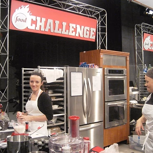 Chef Elizabeth competing on Food Network Challenge