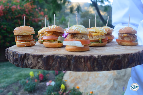 Veggie Burgers on Tree Tray