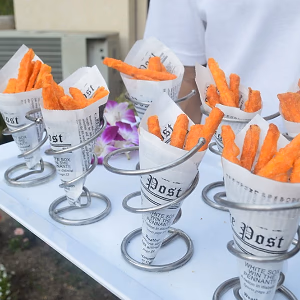Sweet Potato Fries in Newspaper Cone
