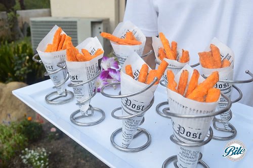 Sweet Potato Fries in Newspaper Cone