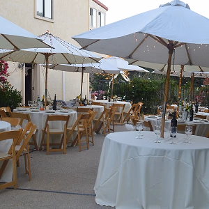 Backyard Setup for Reception