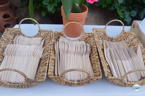 Cutlery in Baskets