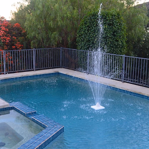 Malibu Hills Backyard Fountain