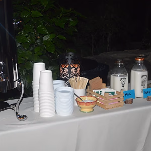 Malibu Hills Backyard Coffee Station