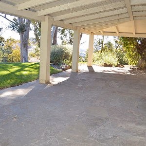 Upper Las Virgenes Front Yard Overhang 2 
