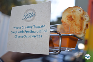 Tomato Soup Shooter w/ Grilled Cheese Sandwich