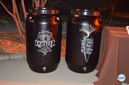 Custom signage on barrels