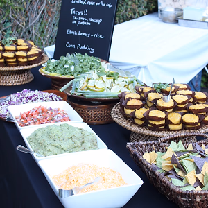 Mexican Buffet Station @ International-Themed Wedding