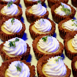 Cashew Crusted Key Lime Pies
