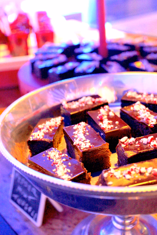 Brownie Bites with Peppermint Sprinkles