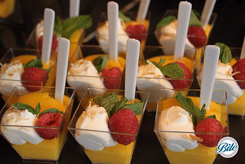 Mango Mousse with Coconut Whipped Cream