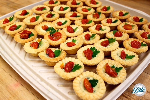 Tomato and Herb Tarts with Feta